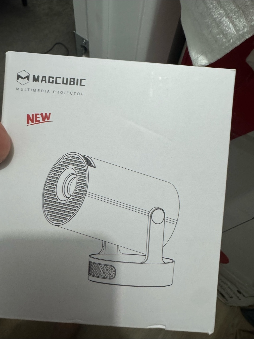 White Multimedia Projector - Portable Home Theater